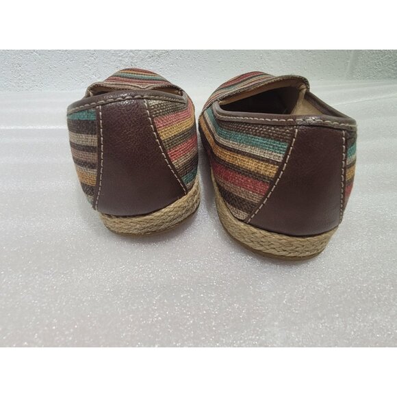 BOC Espadrille Flats Slip On Shoes Striped Born Concepts 7.5 C87223 - Picture 3 of 10
